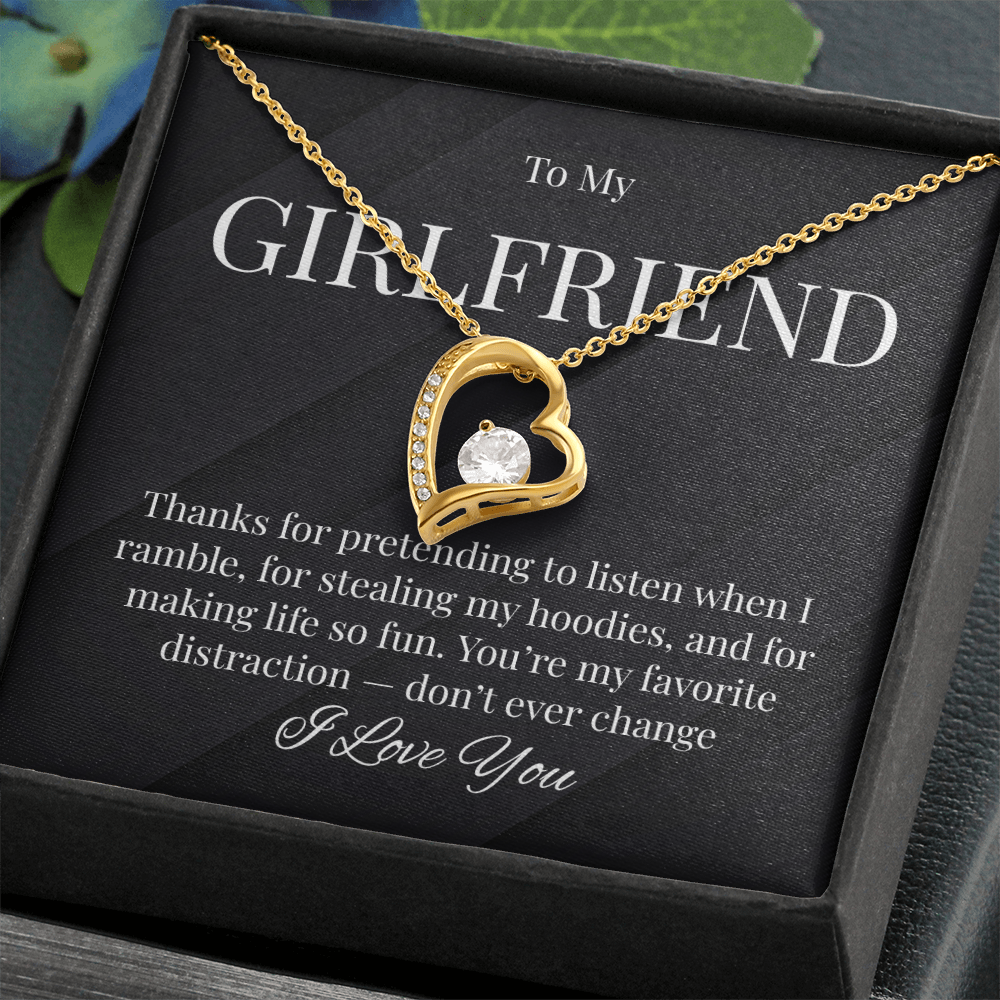Cute Necklace For Girlfriend Who Steals Your Hoodies!