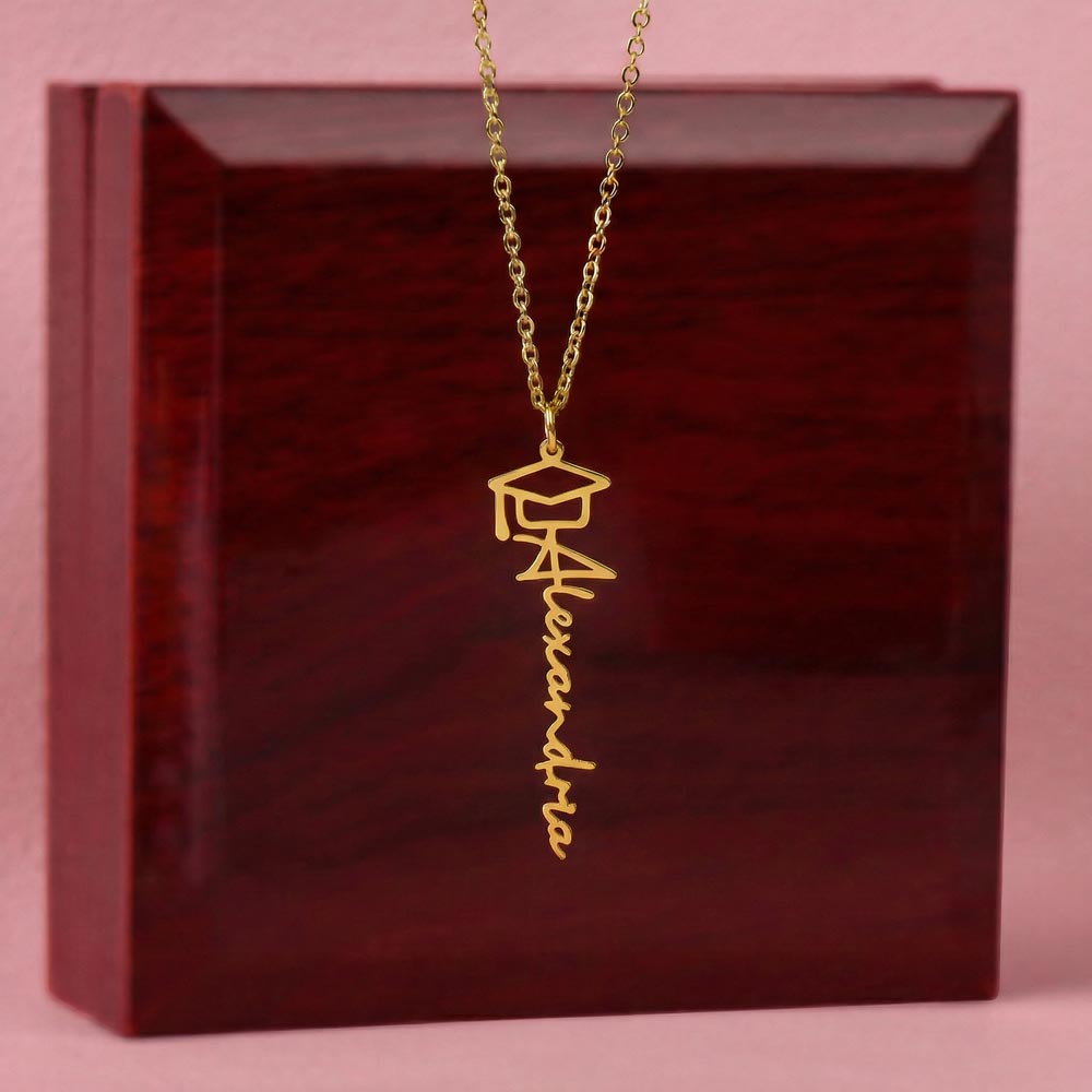 To My Wonderful Goddaughter – Personalized Graduation Name Necklace