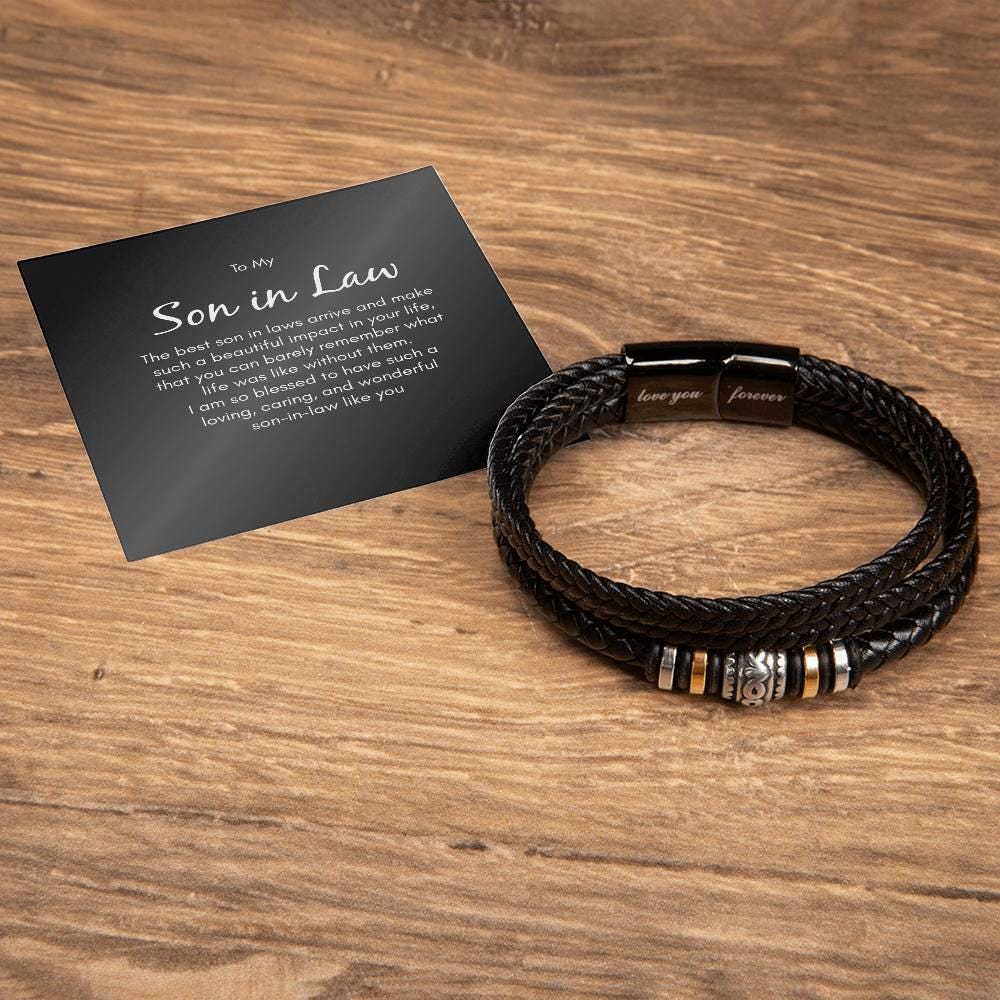 To My Son in Law Gifts, Son in Law Bracelet