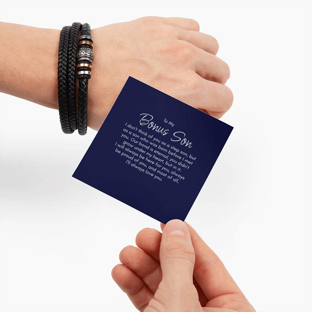 To My Bonus Son Gift Bracelet
