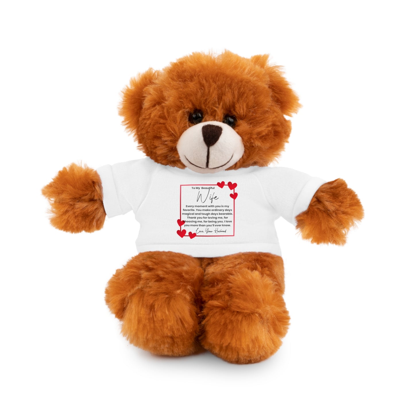To My Wife — Heartfelt Message Teddy Bear