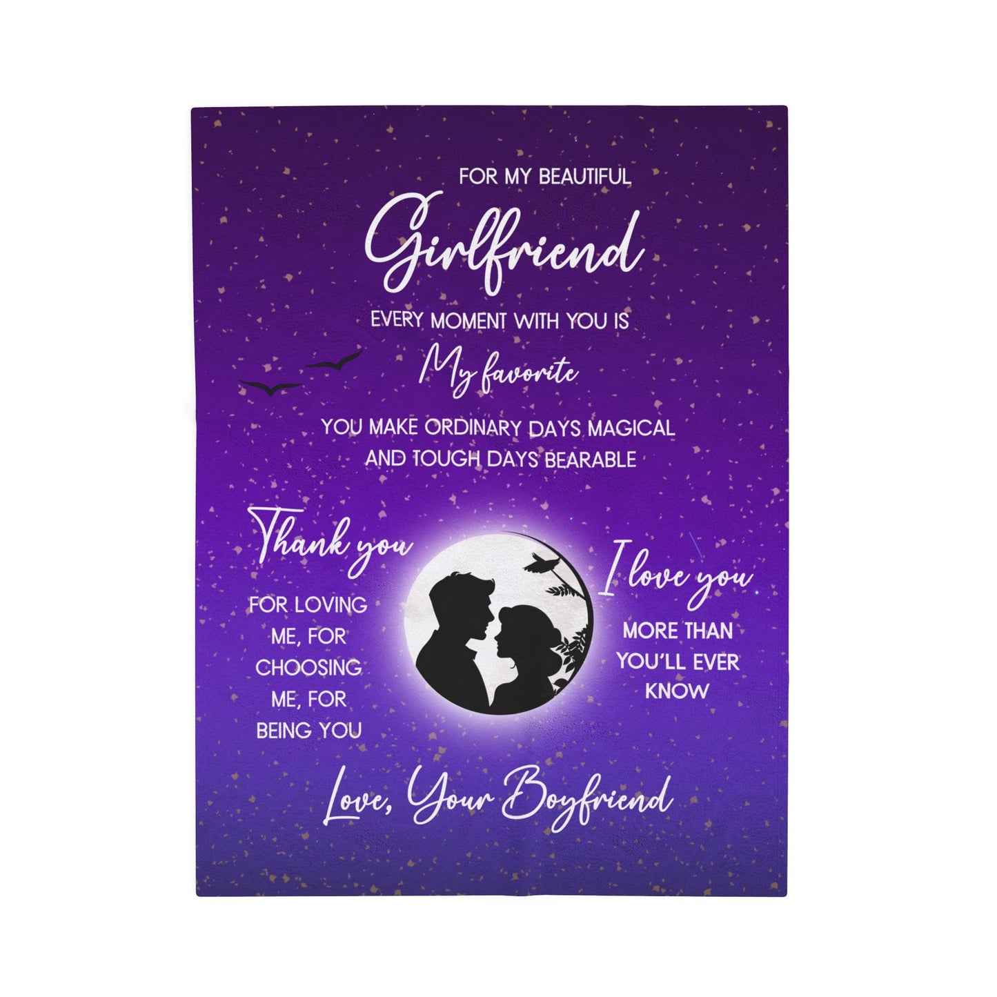 Every Moment With You Is My Favorite Girlfriend Blanket