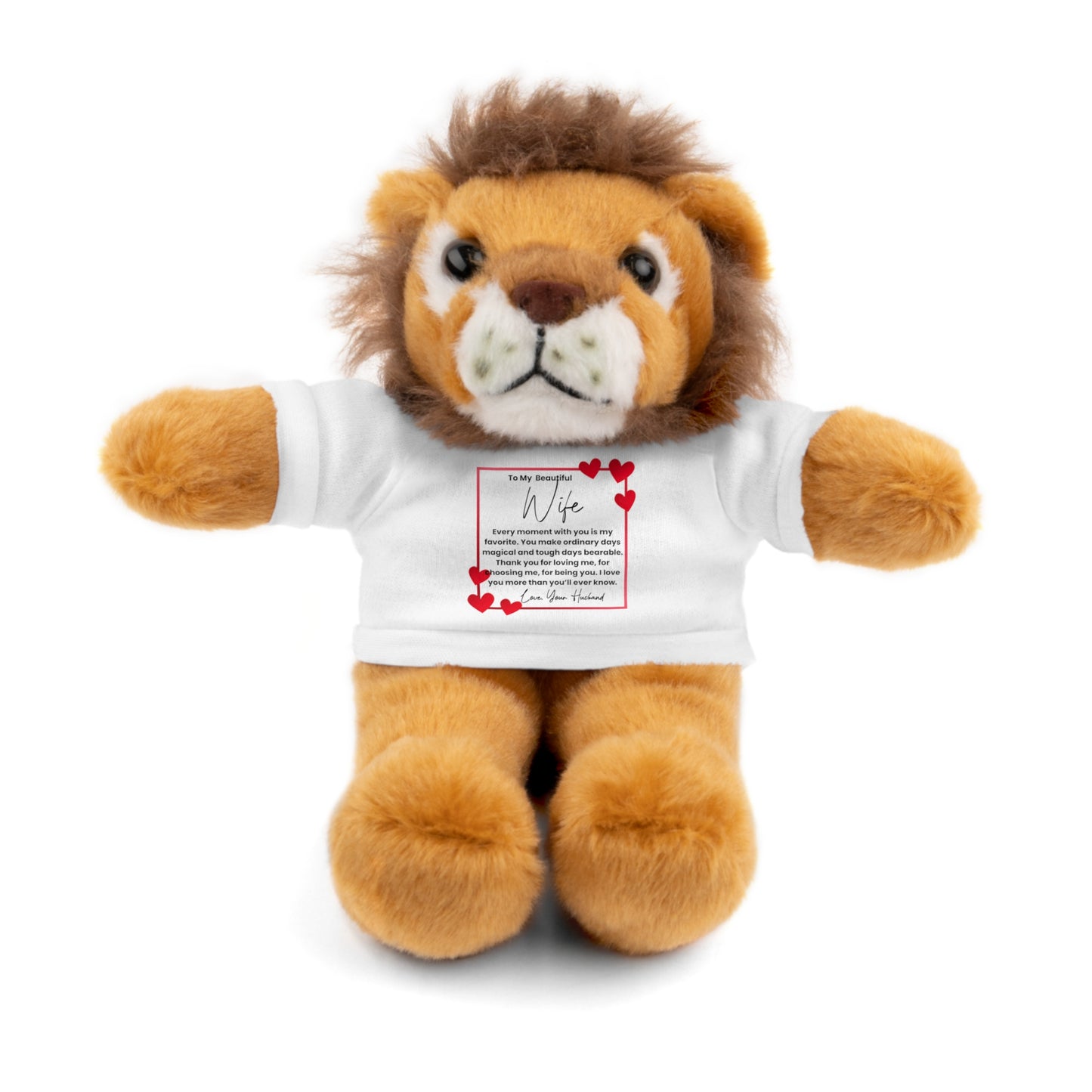 To My Wife — Heartfelt Message Teddy Bear