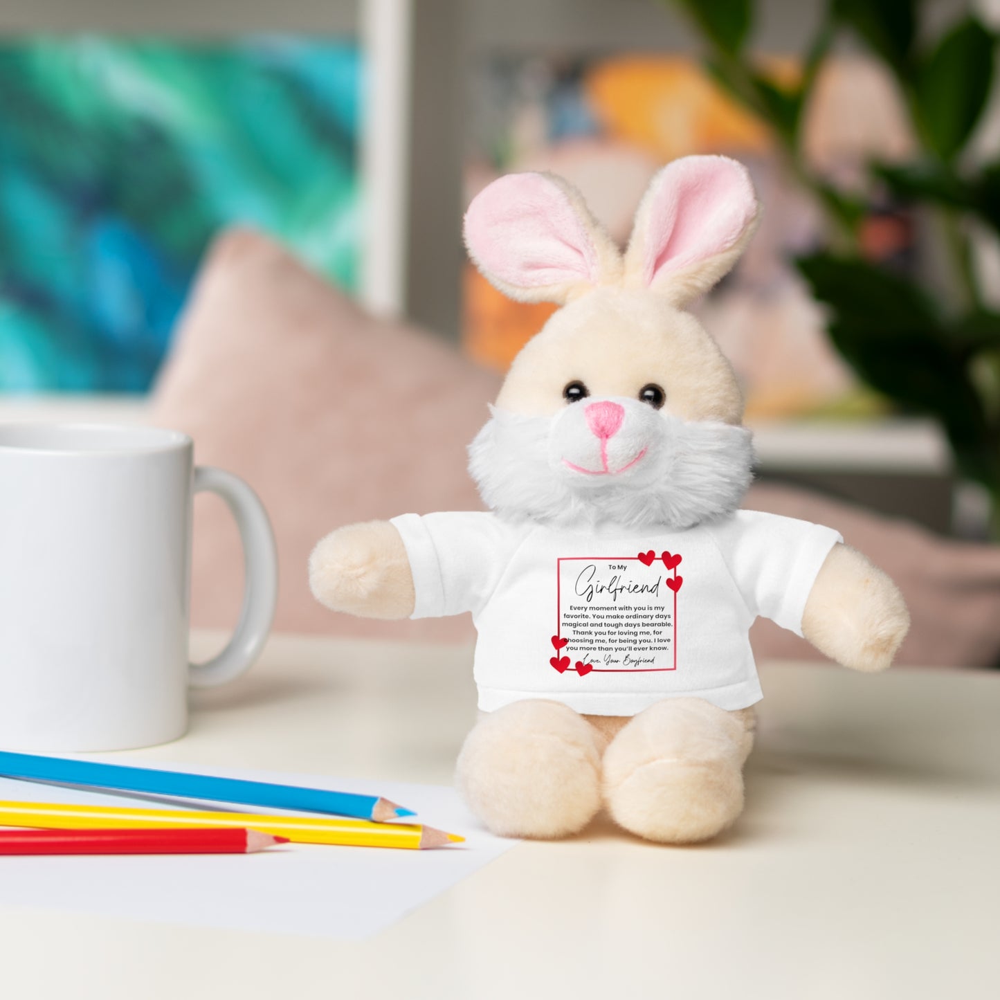 To My Girlfriend — Magical Moments Plush Teddy