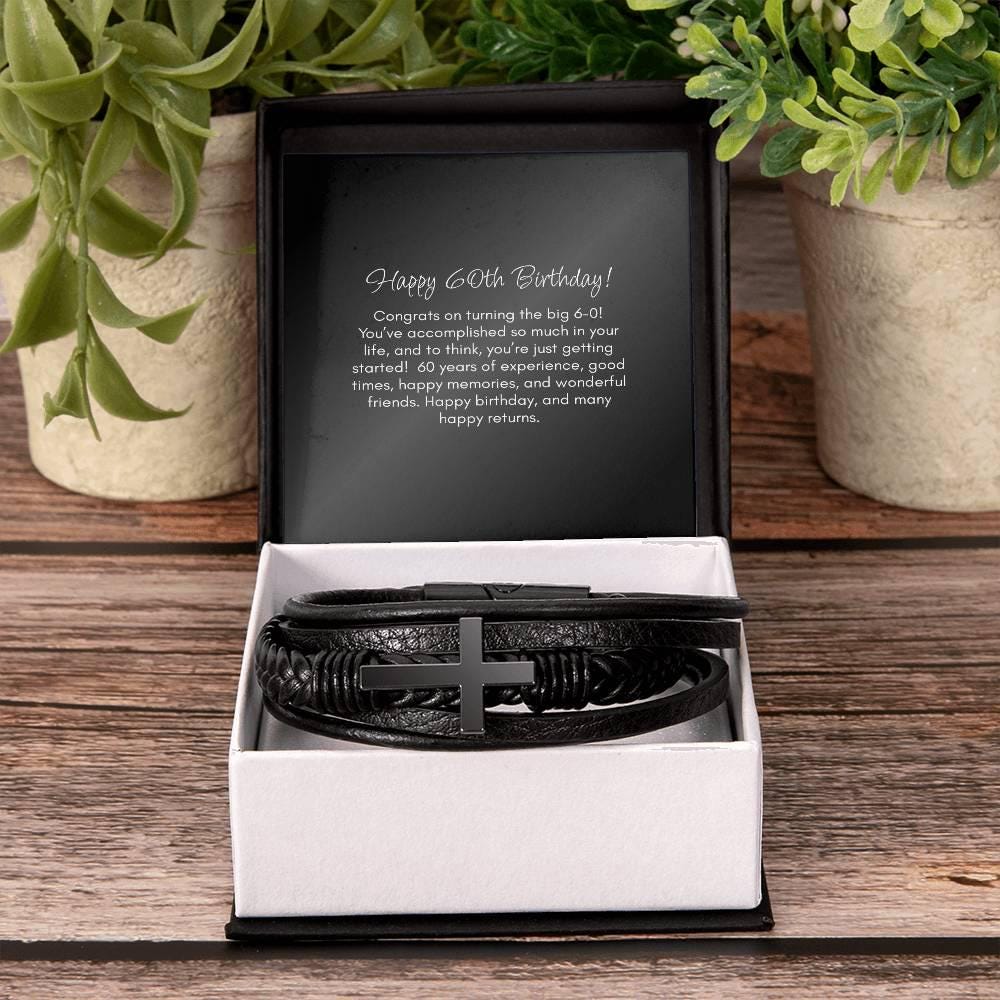 60th Birthday Gift Bracelet For Him