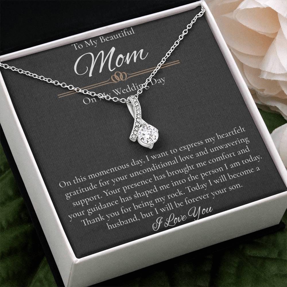 Mother Of The Groom Gift From Son, Necklace