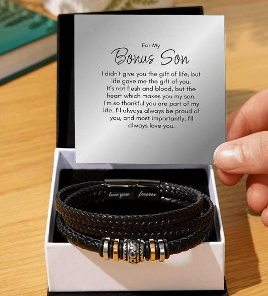 Bonus Son Bracelet, Gift for Bonus Son