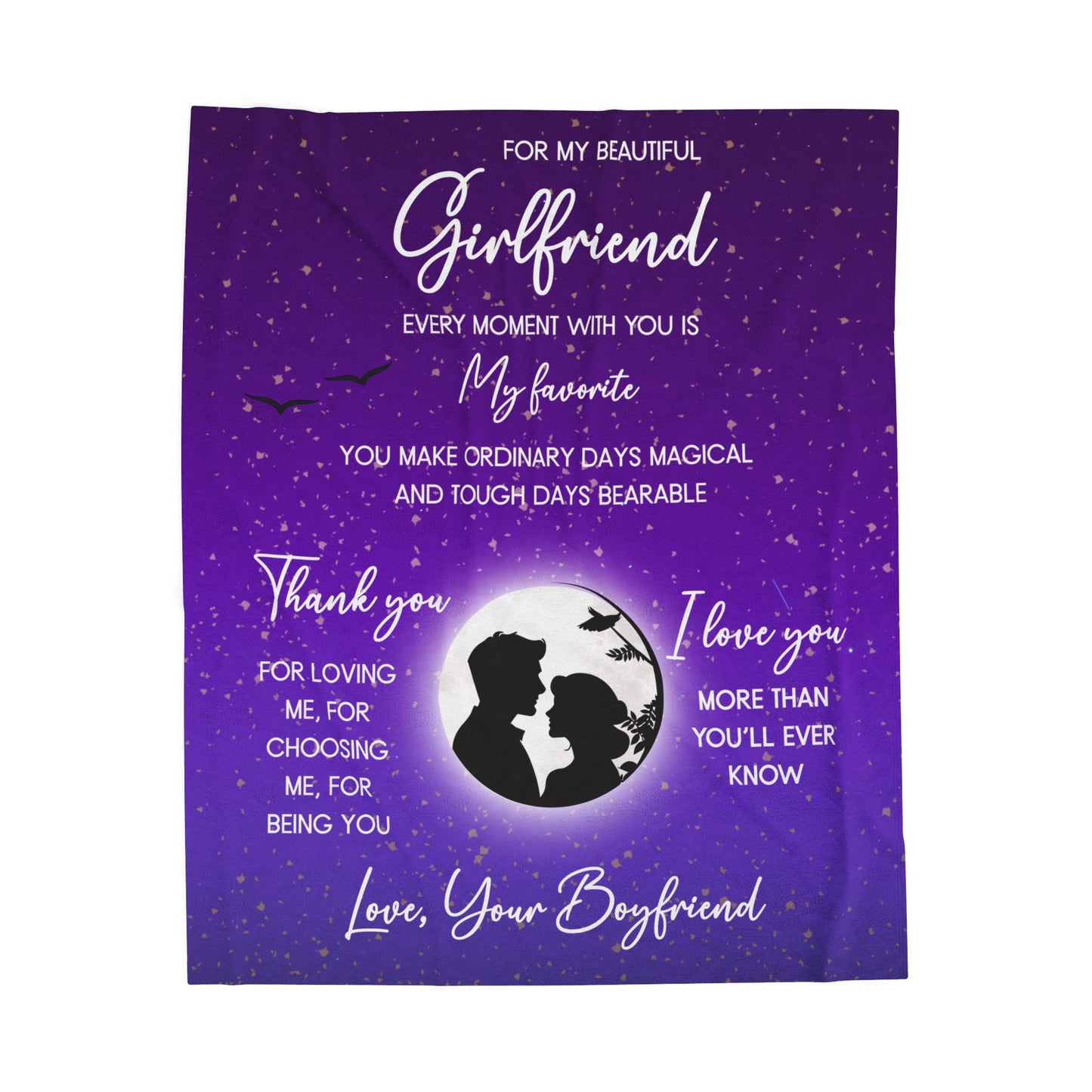 Every Moment With You Is My Favorite Girlfriend Blanket