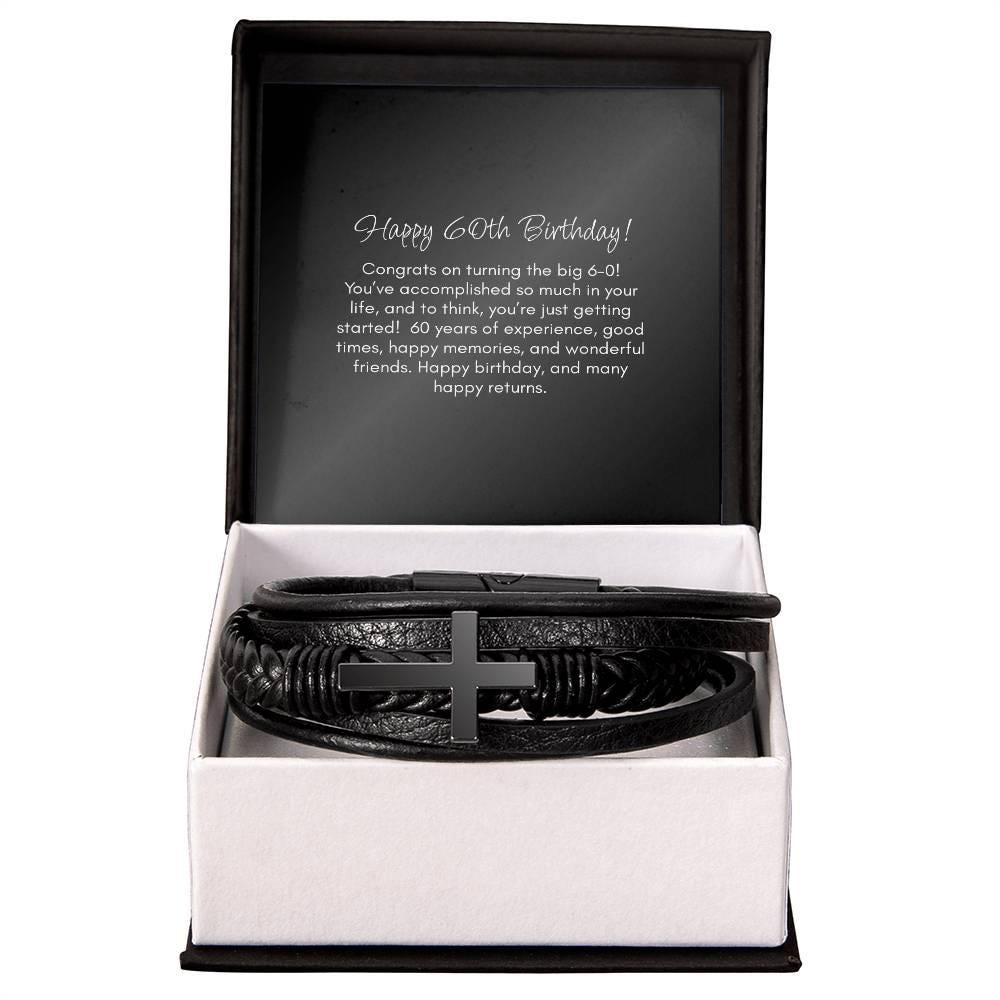 60th Birthday Gift Bracelet For Him
