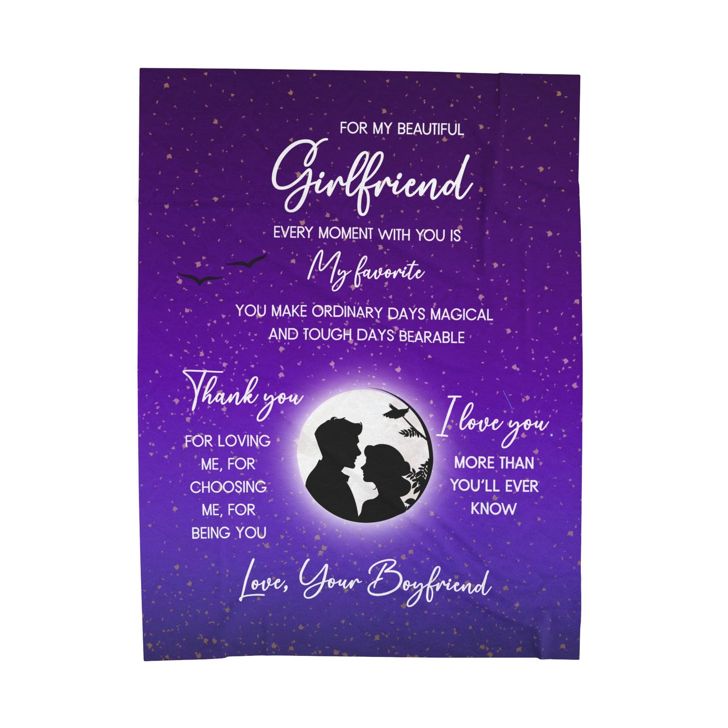 Every Moment With You Is My Favorite Girlfriend Blanket