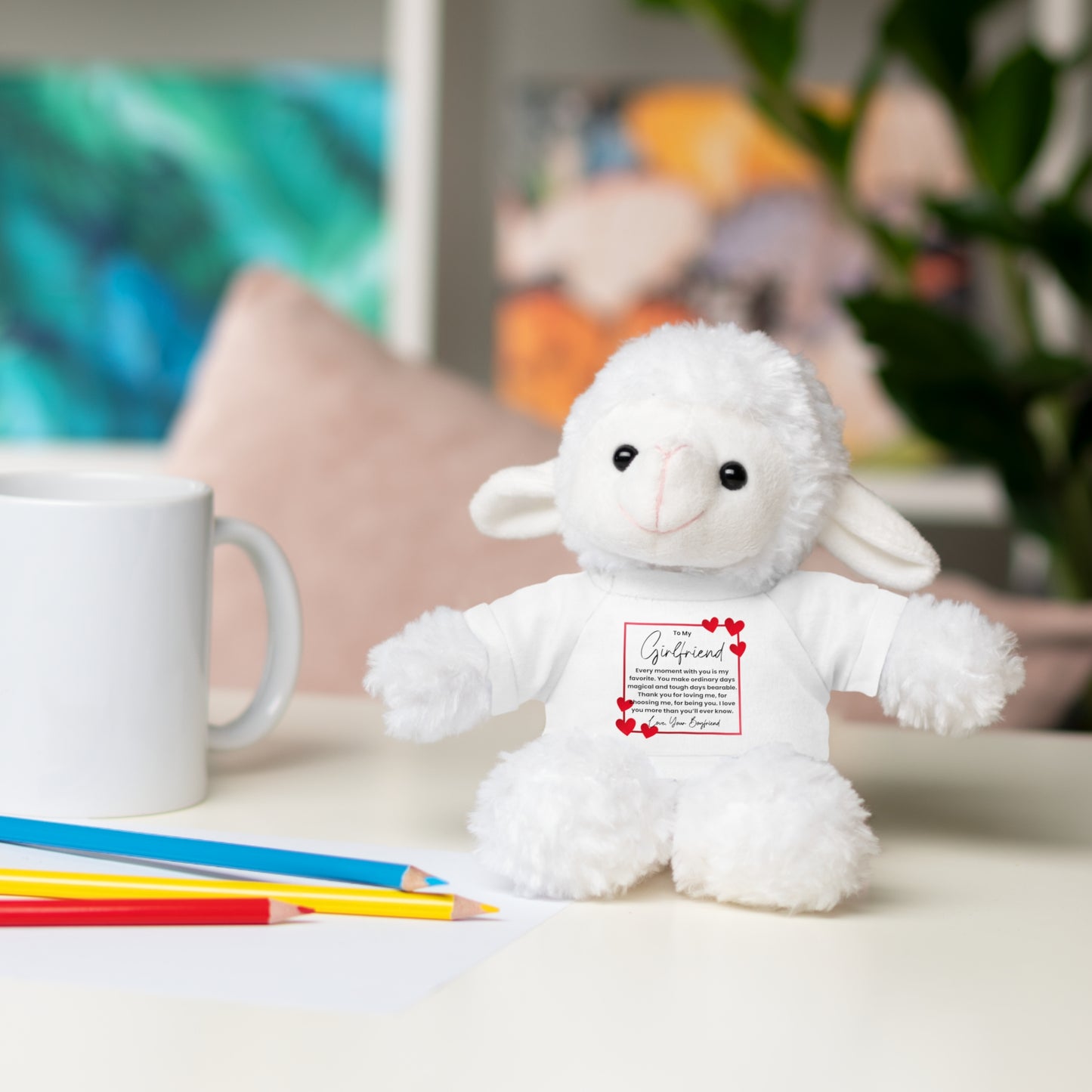 To My Girlfriend — Magical Moments Plush Teddy