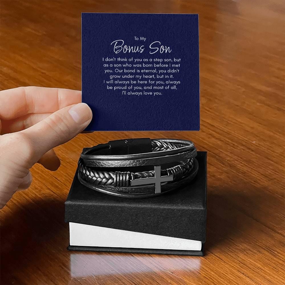 To My Bonus Son Gift Bracelet