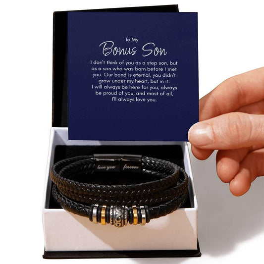 To My Bonus Son Gift Bracelet