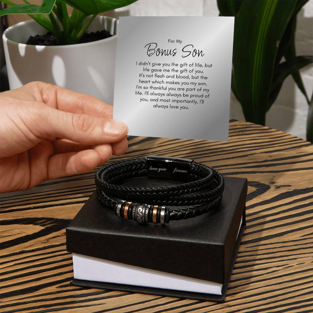 Bonus Son Bracelet, Gift for Bonus Son