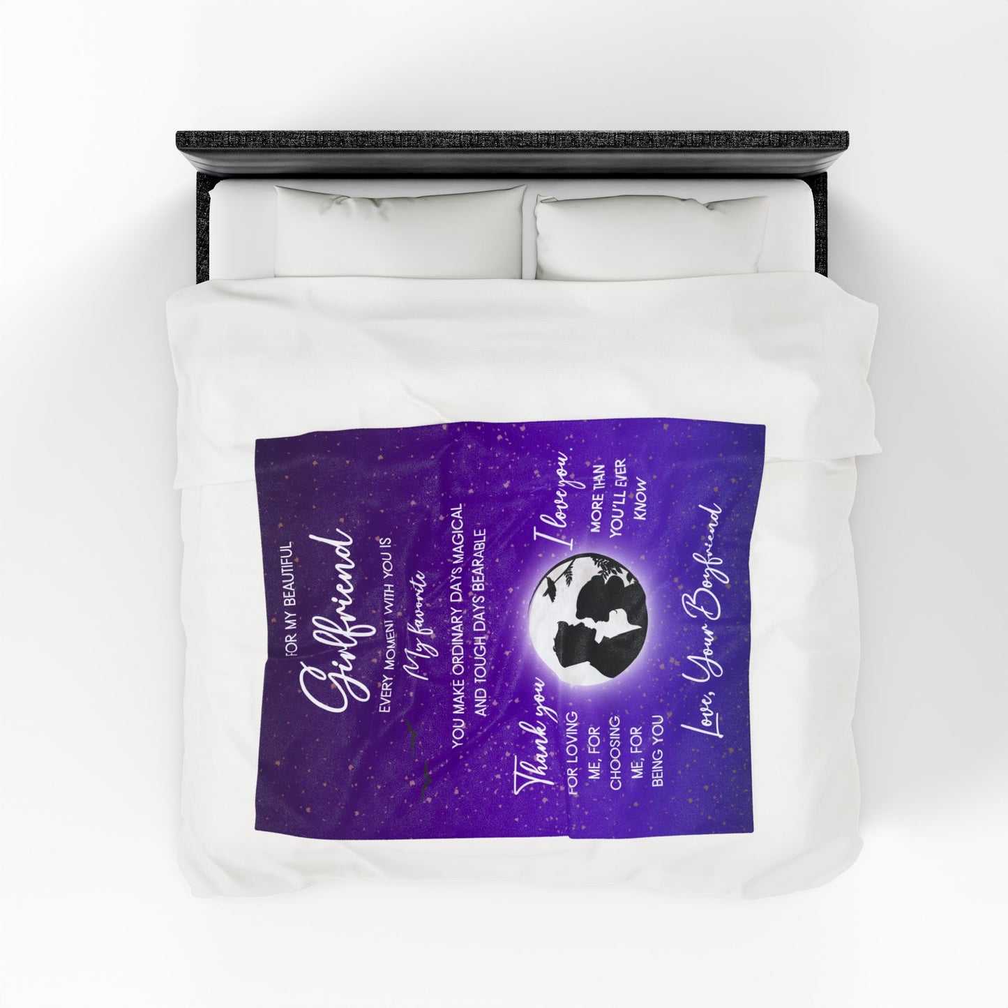 Every Moment With You Is My Favorite Girlfriend Blanket