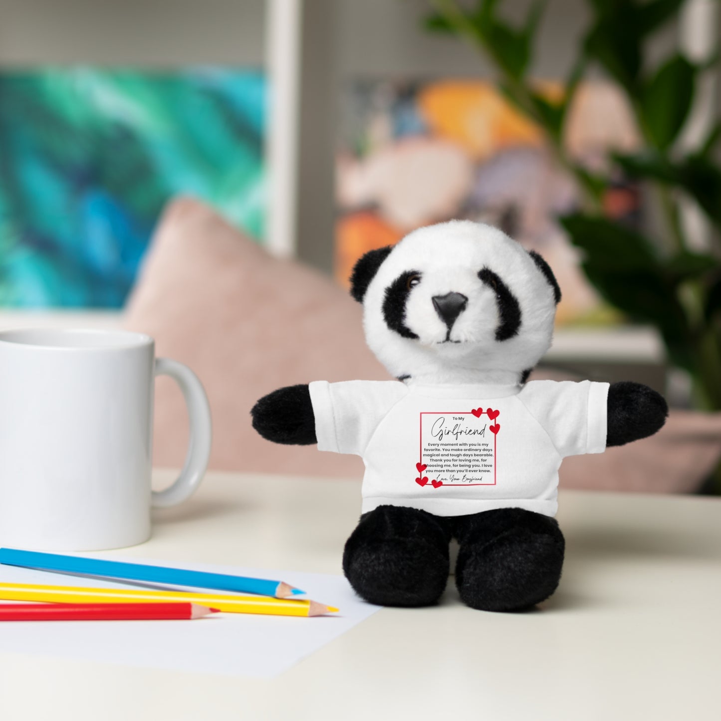 To My Girlfriend — Magical Moments Plush Teddy