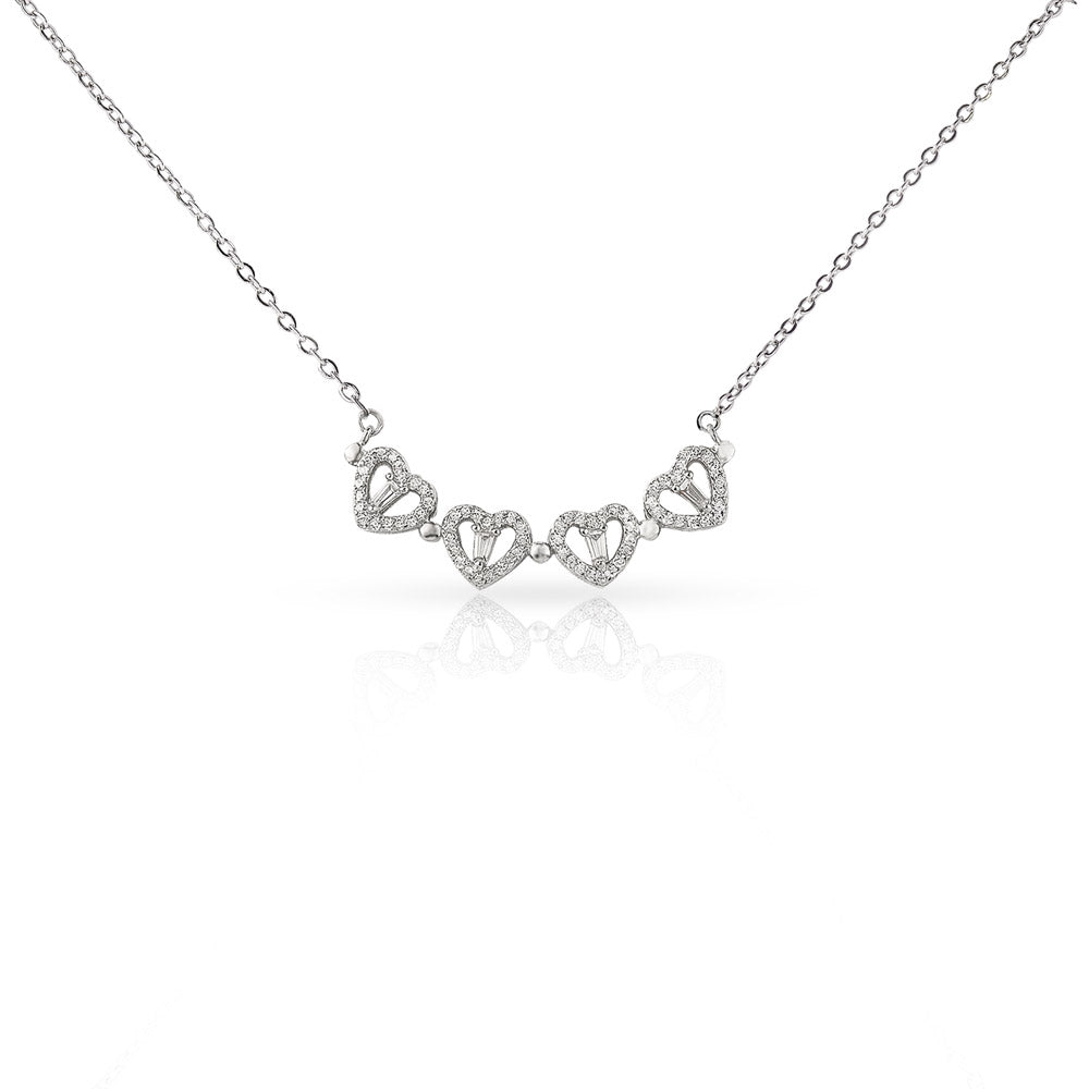 To My Amazing Mom – Magnetic Hearts Lucky Clover Necklace