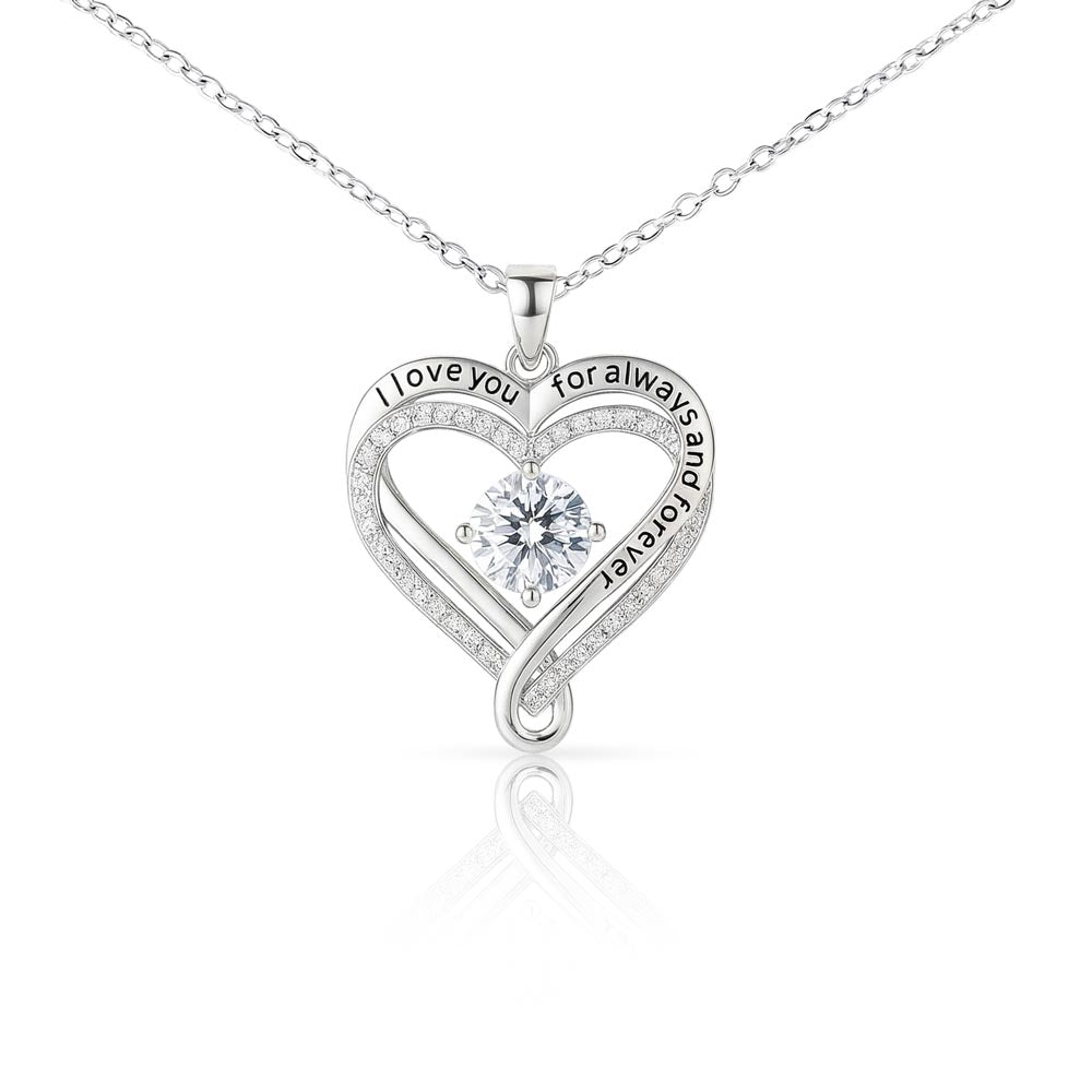 To My Mom – "I'll Always Be Your Little Boy" Message Card Necklace