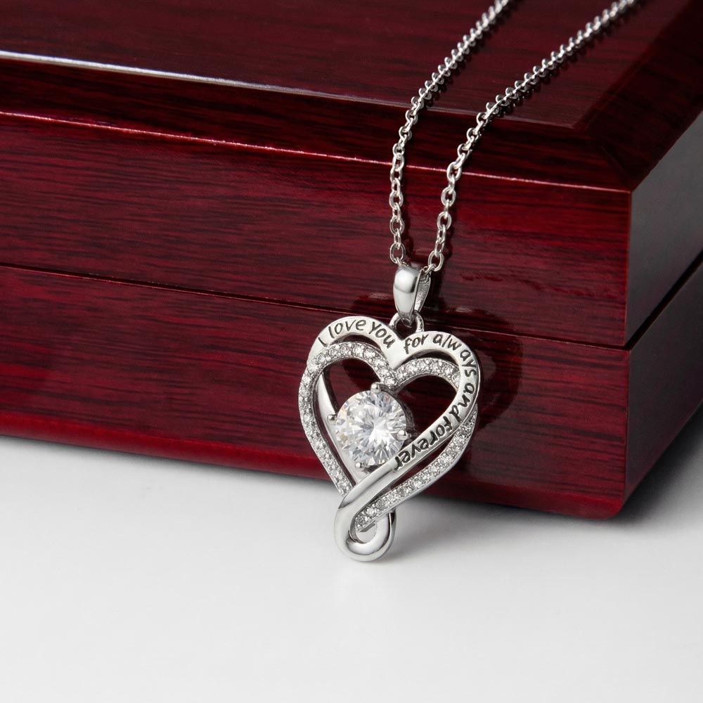 To My Mom – "I'll Always Be Your Little Boy" Message Card Necklace