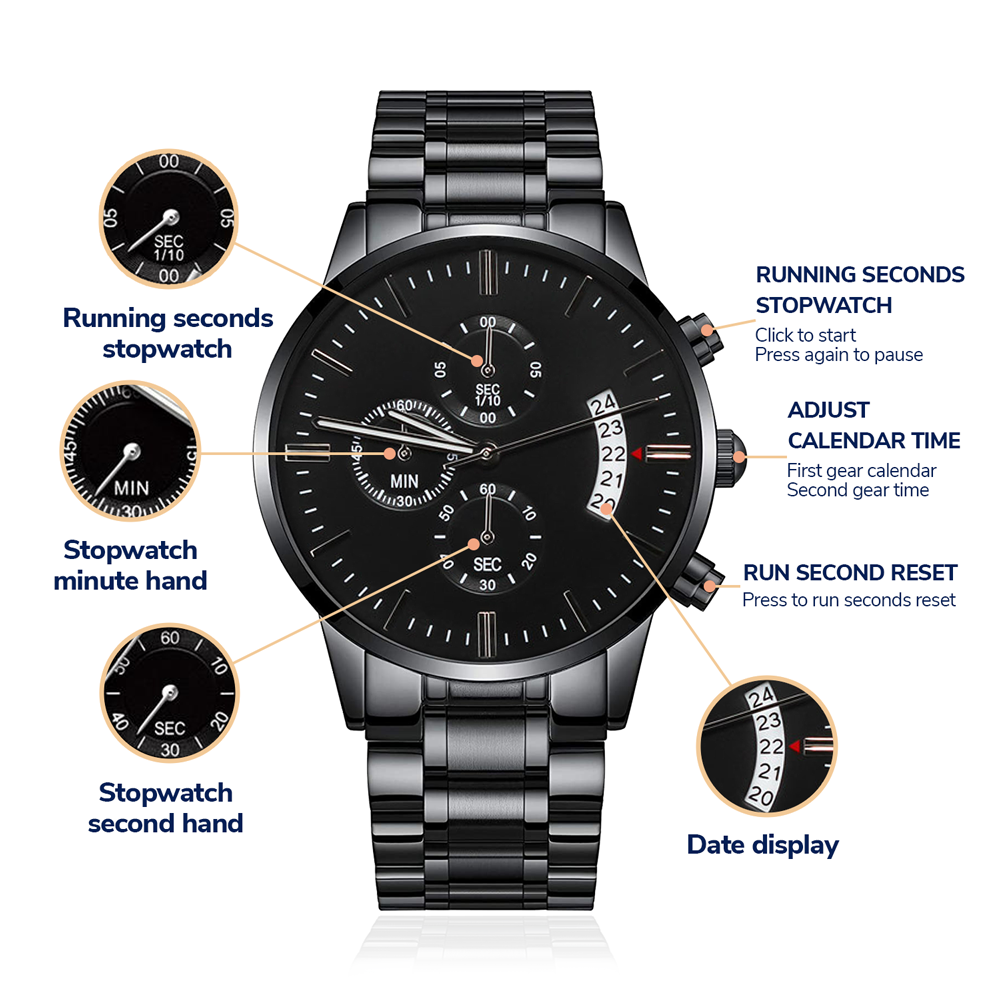 Graduation Gift for Him, Personalized, Engraved Luxury Watch