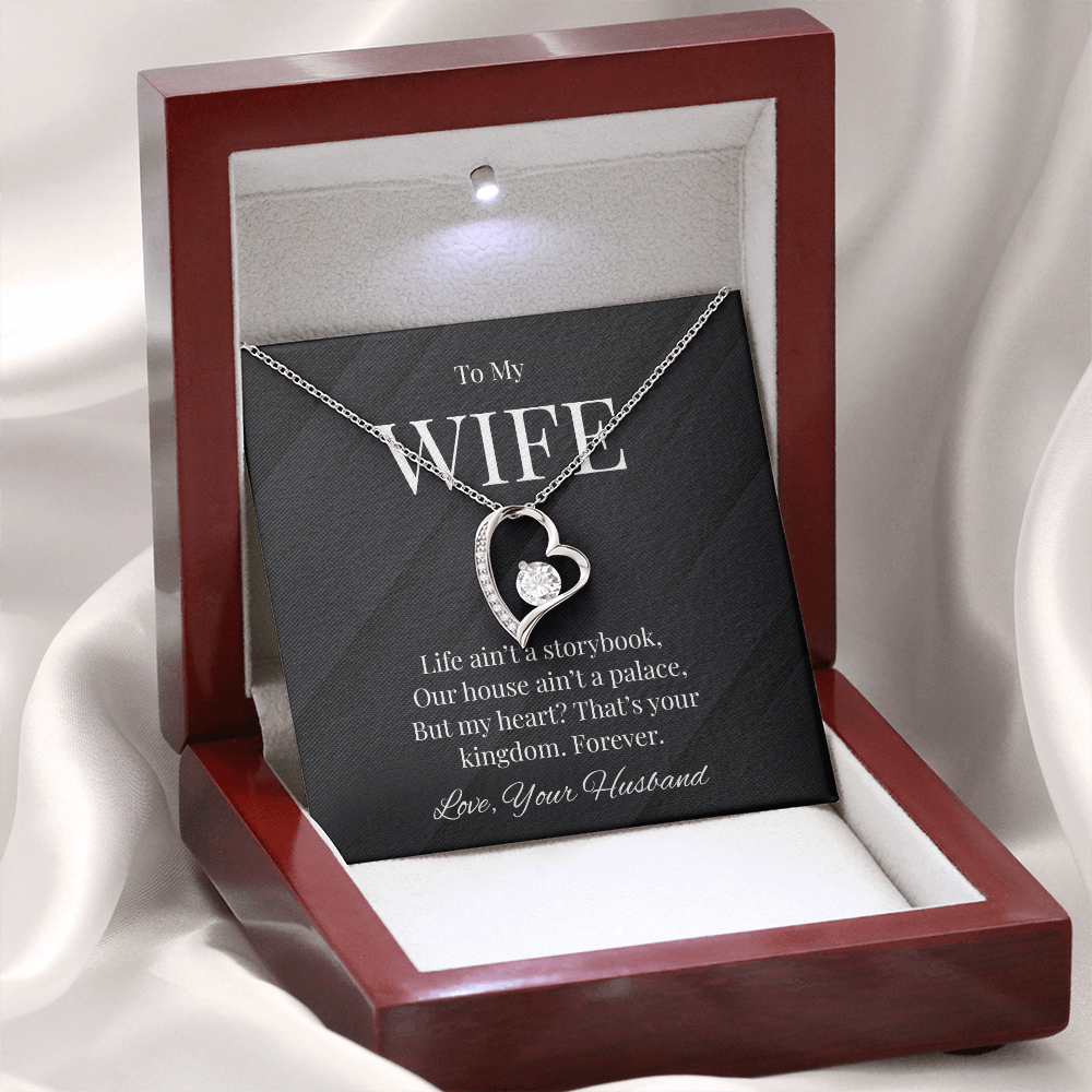 Title: To My Wife - Heartfelt Kingdom Necklace