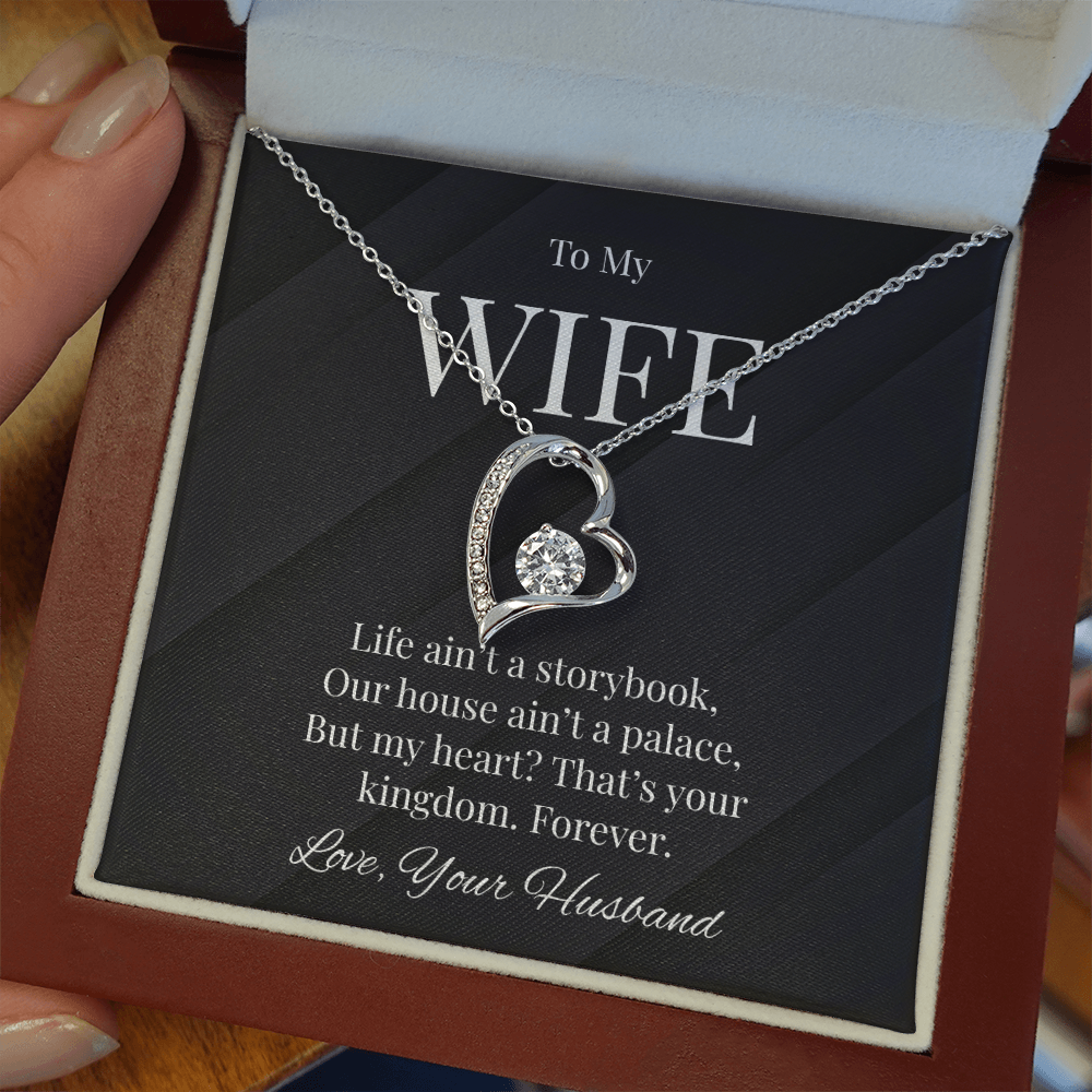 Title: To My Wife - Heartfelt Kingdom Necklace