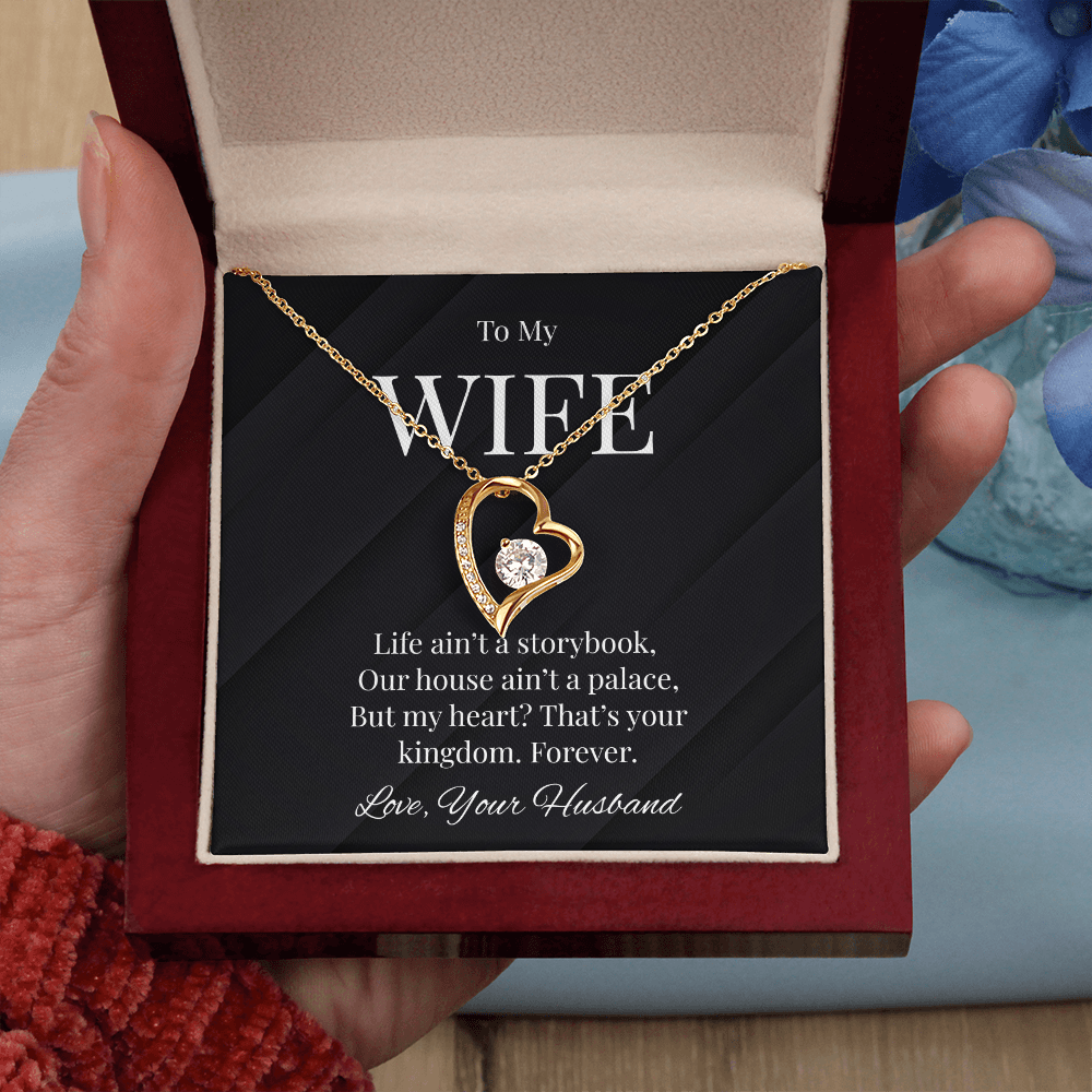 Title: To My Wife - Heartfelt Kingdom Necklace