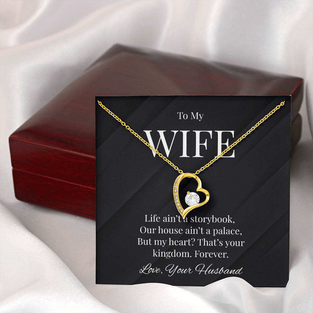 Title: To My Wife - Heartfelt Kingdom Necklace