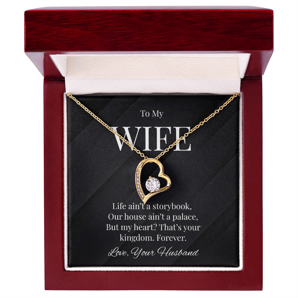 Title: To My Wife - Heartfelt Kingdom Necklace