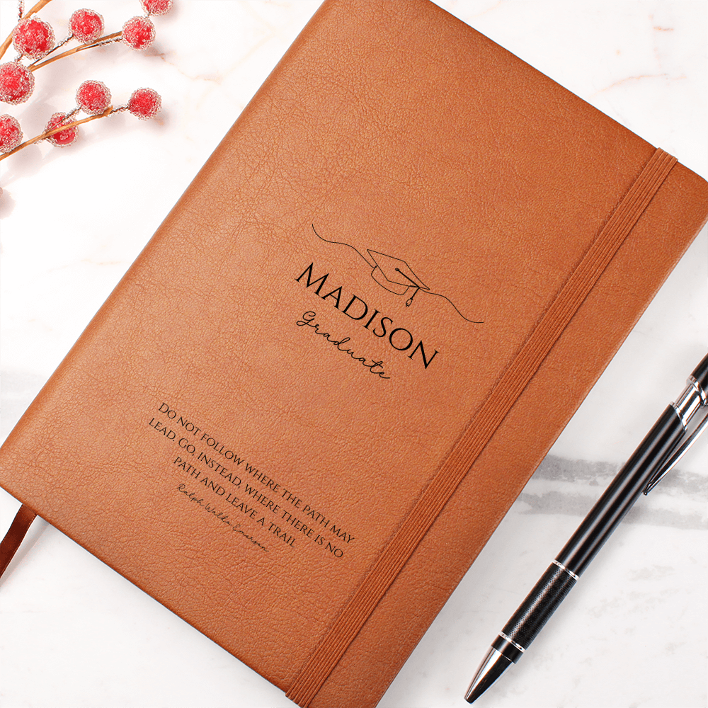 Beautiful Custom Name Journal For New Graduate - Perfect Graduation Gift!