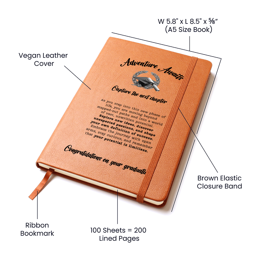Adventure Awaits Journal, Perfect Graduation Gift