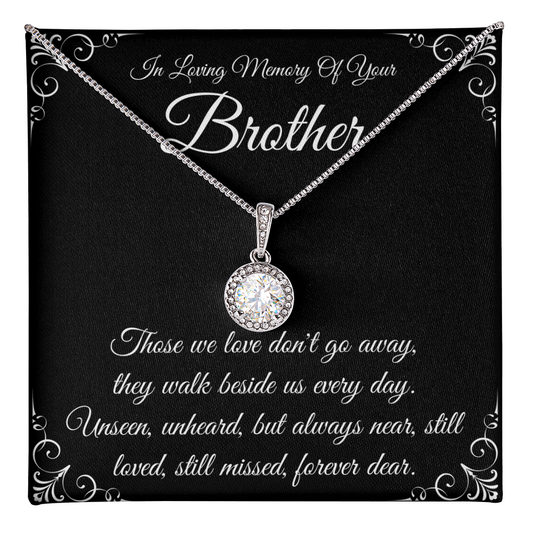 Brother Memorial Necklace, Sympathy Gift
