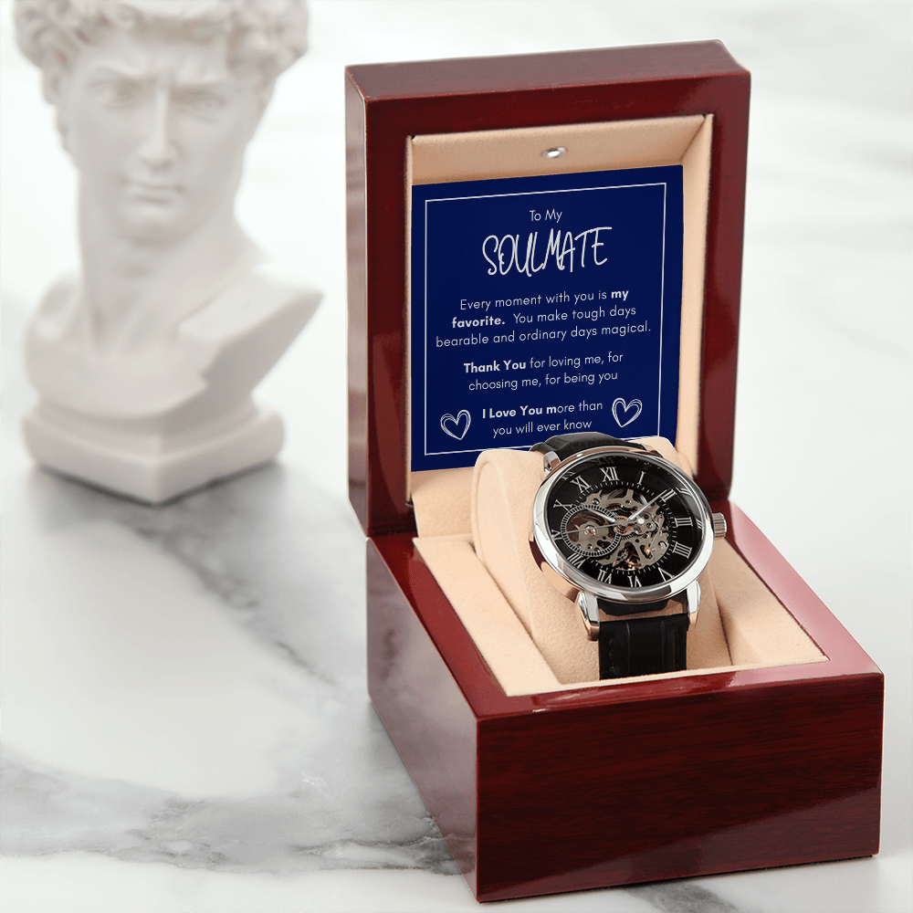 To My Soulmate — Elegant Openwork Watch