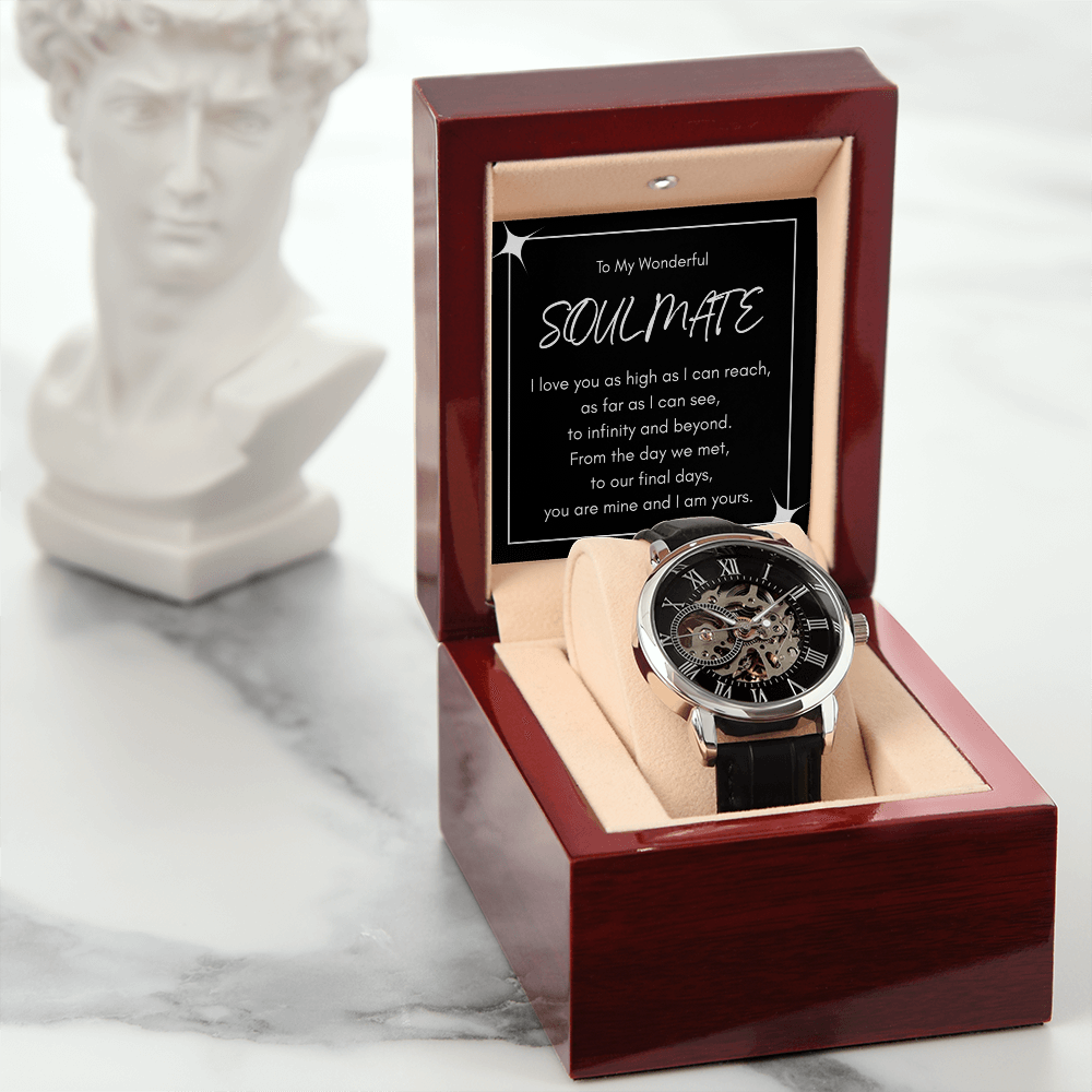To My Wonderful Soulmate - Infinity Love Luxury Openwork Watch