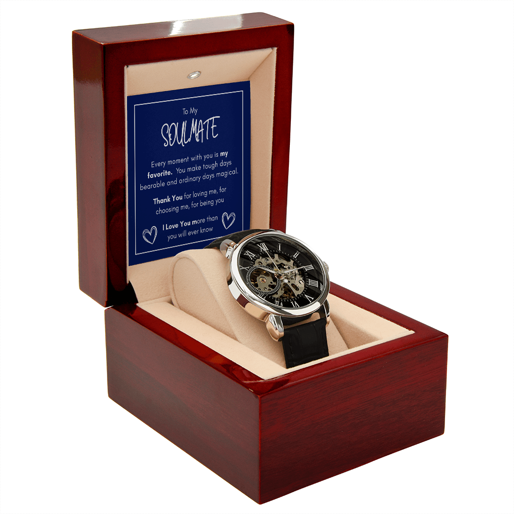To My Soulmate — Elegant Openwork Watch