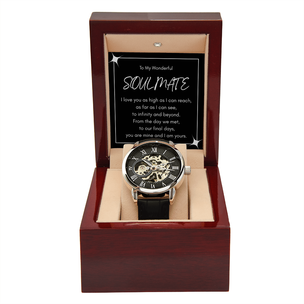 To My Wonderful Soulmate - Infinity Love Luxury Openwork Watch