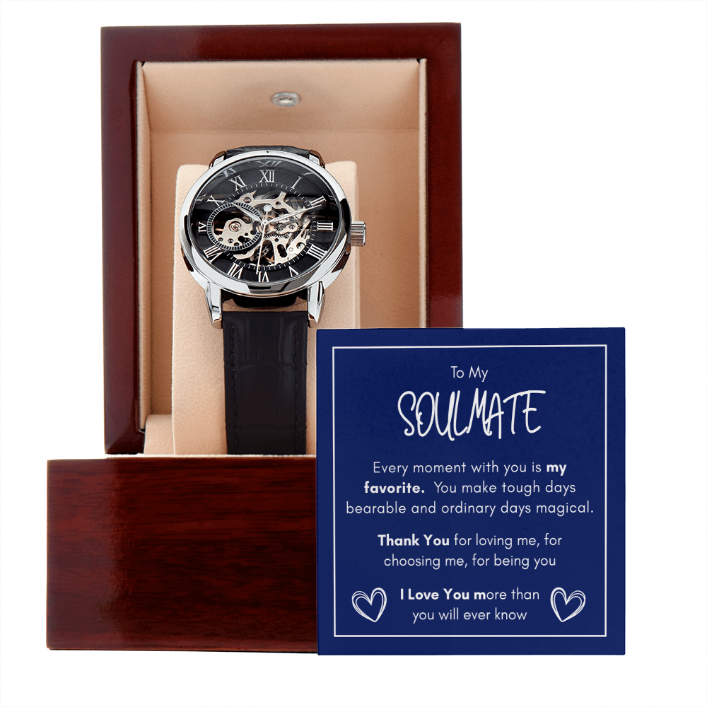 To My Soulmate — Elegant Openwork Watch