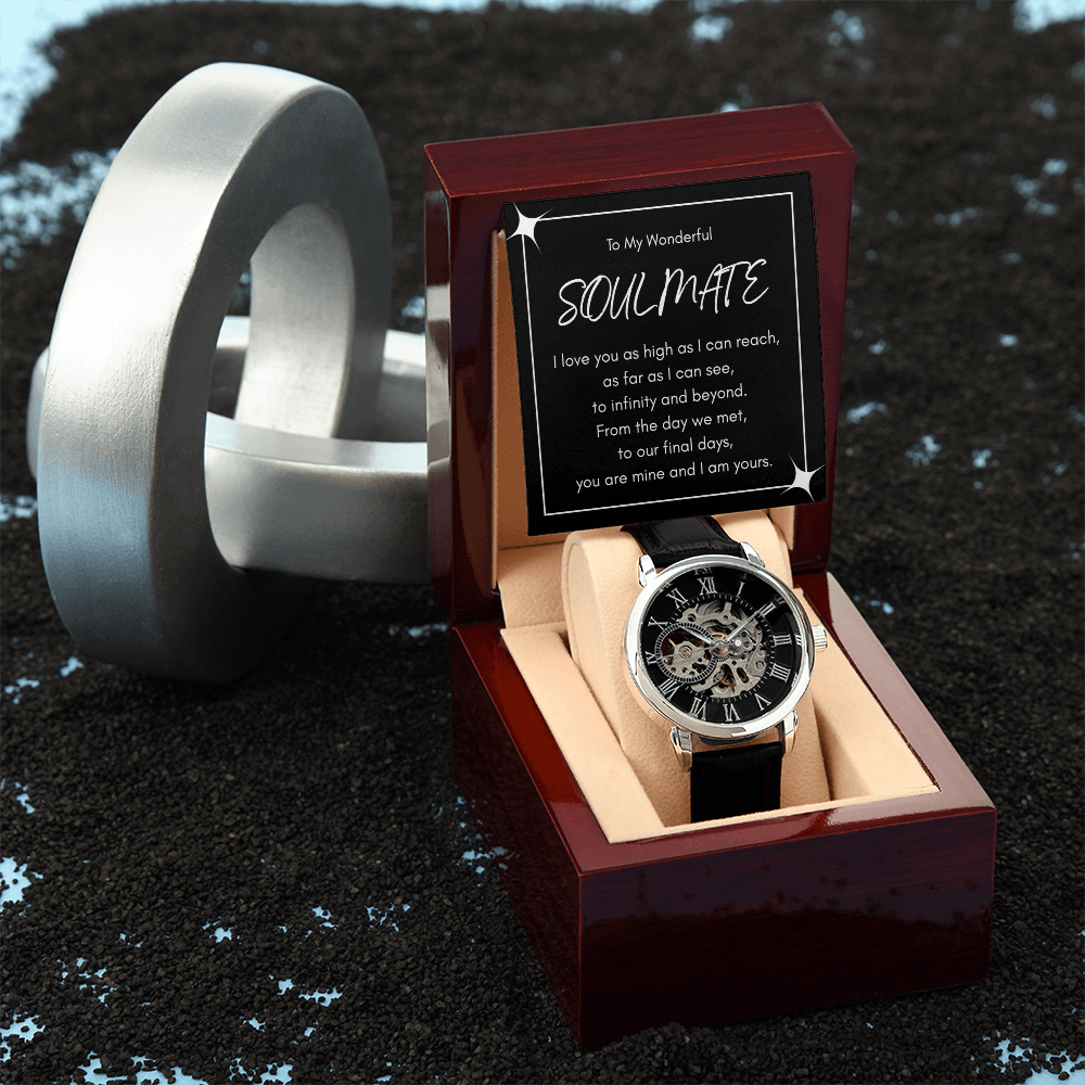 To My Wonderful Soulmate - Infinity Love Luxury Openwork Watch