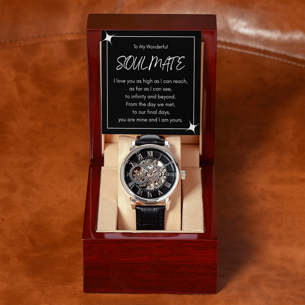 To My Wonderful Soulmate - Infinity Love Luxury Openwork Watch