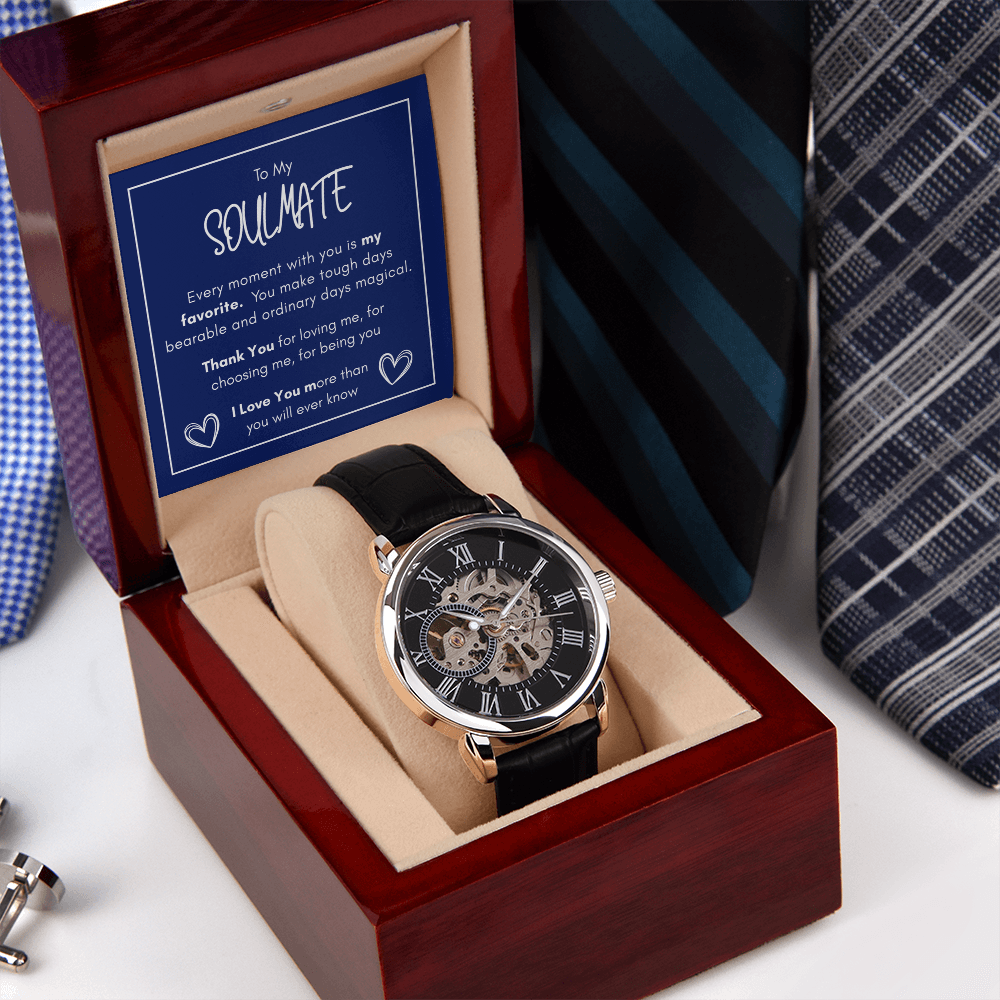 To My Soulmate — Elegant Openwork Watch