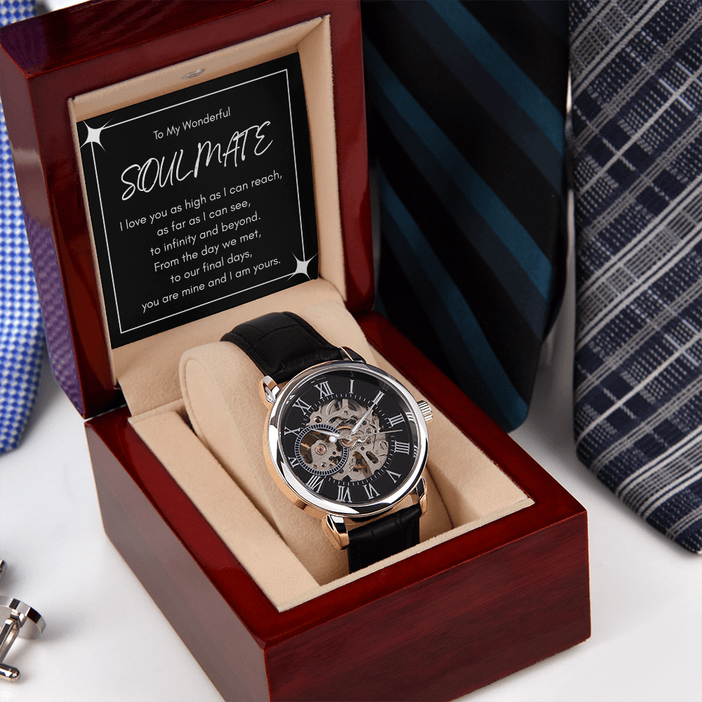 To My Wonderful Soulmate - Infinity Love Luxury Openwork Watch