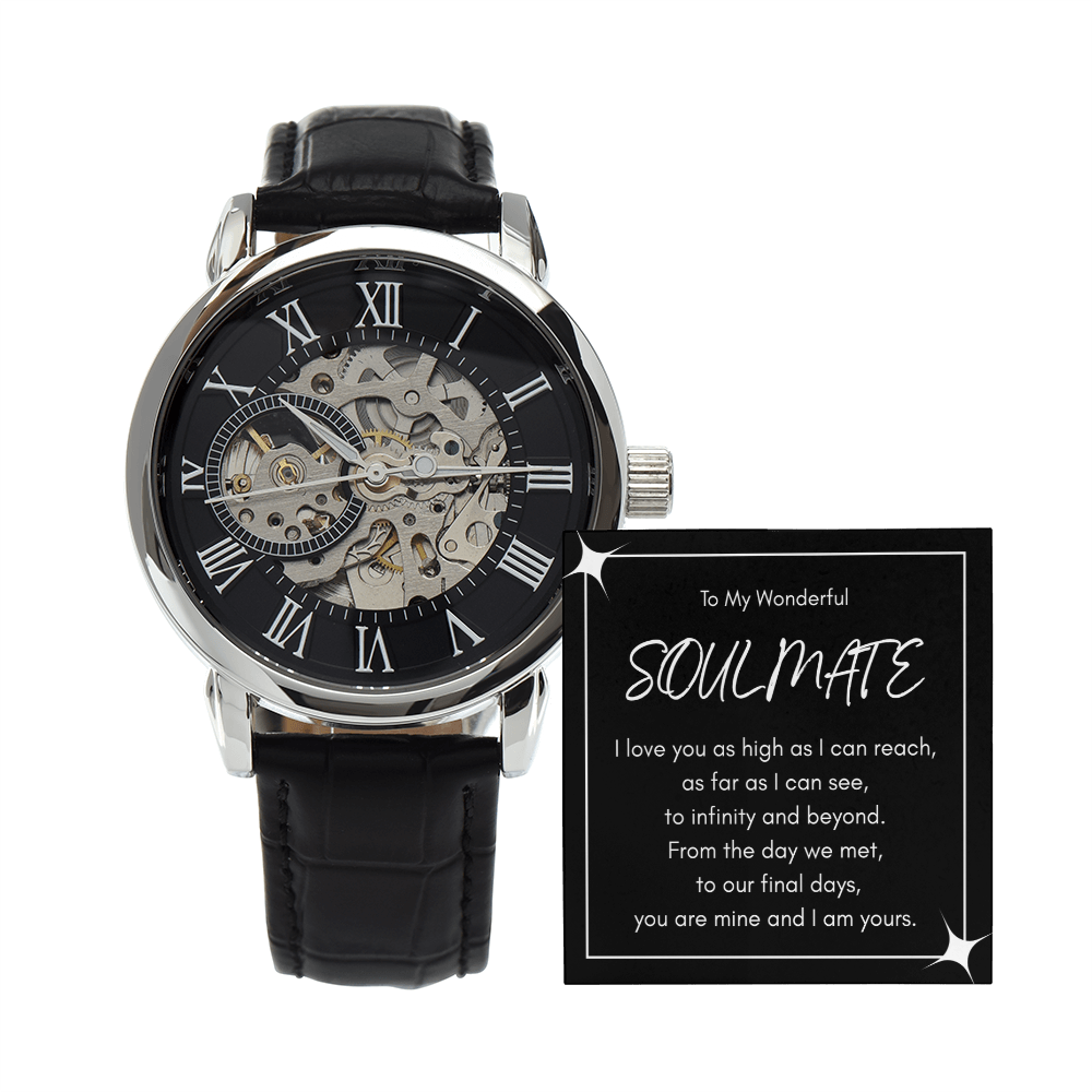 To My Wonderful Soulmate - Infinity Love Luxury Openwork Watch
