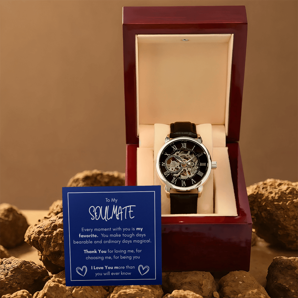 To My Soulmate — Elegant Openwork Watch