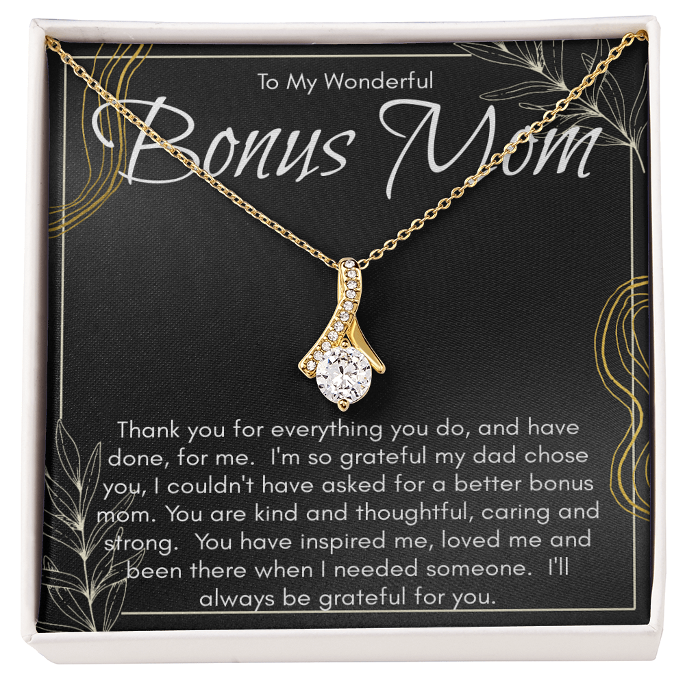 Necklace for A Wonderful Bonus Mom