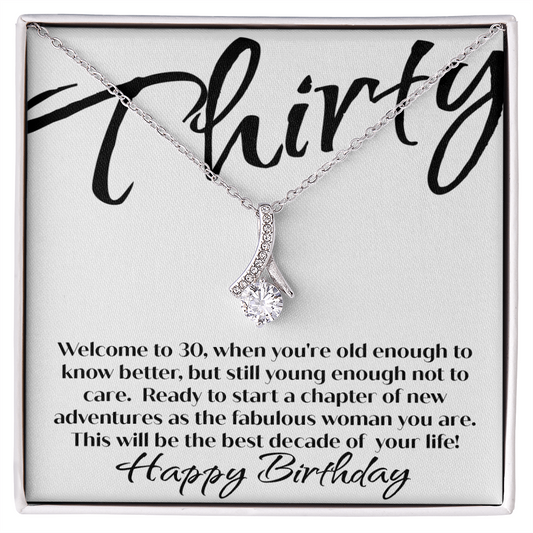 30th Birthday Necklace For Her