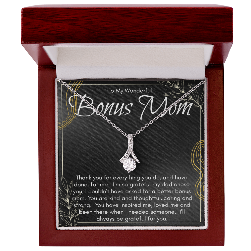 Necklace for A Wonderful Bonus Mom