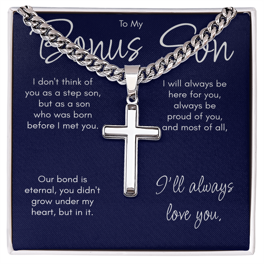 To My Bonus Son Necklace