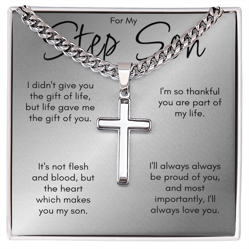 Step Son Gift, Personalized Necklace