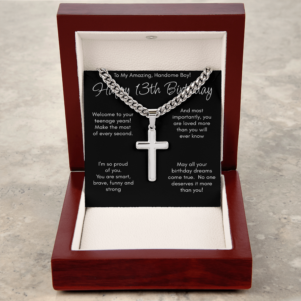 13th Birthday Gift Necklace For Boy