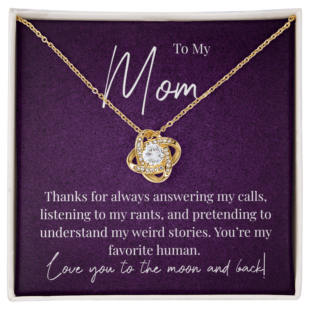 A Little Thank You for Mom - Love Knot Necklace